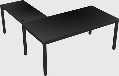 L-shaped desk