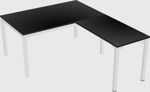 L-shaped desk