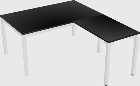 L-shaped desk
