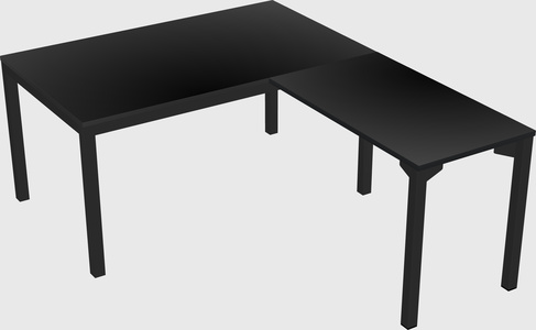 L-shaped desk
