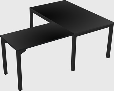 L-shaped desk
