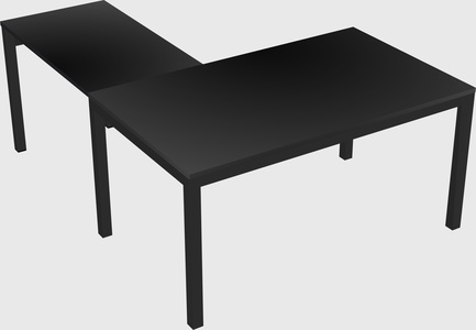 L-shaped desk