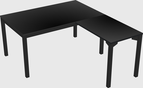 L-shaped desk
