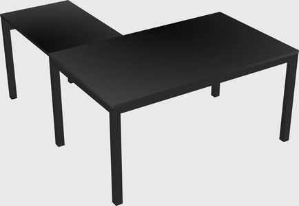 L-shaped desk