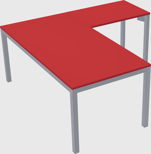 L-shaped desk