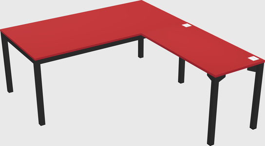 L-shaped desk