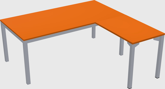L-shaped desk