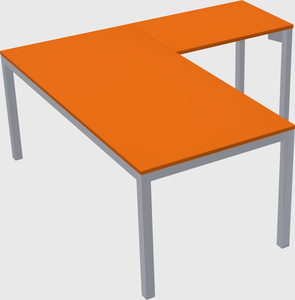L-shaped desk