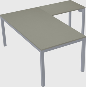 L-shaped desk