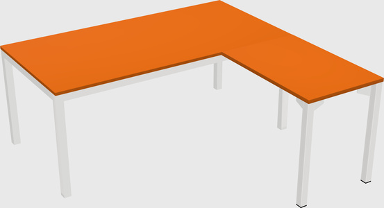 L-shaped desk