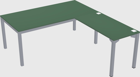 L-shaped desk