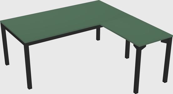 L-shaped desk