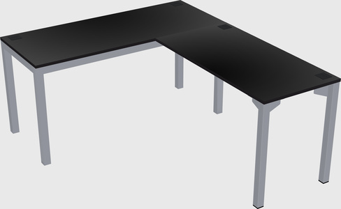 L-shaped desk