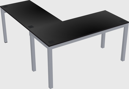 L-shaped desk