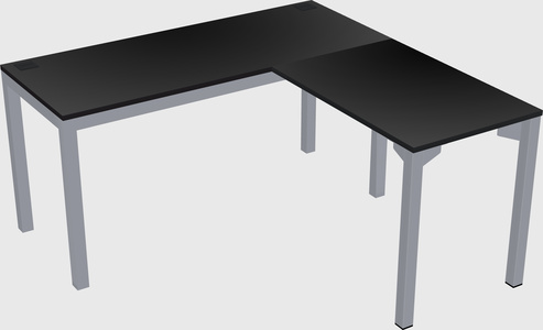 L-shaped desk