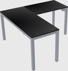 L-shaped desk
