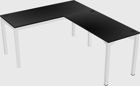 L-shaped desk