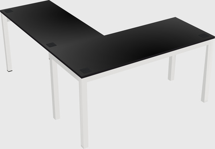 L-shaped desk