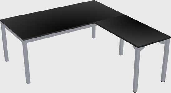 L-shaped desk