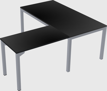 L-shaped desk