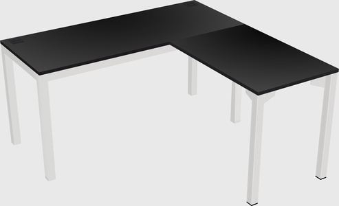 L-shaped desk