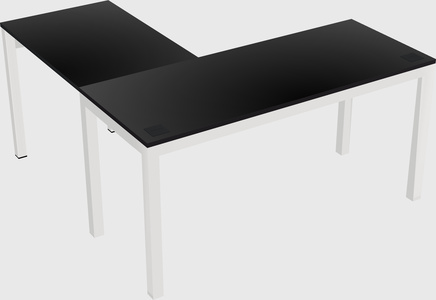 L-shaped desk