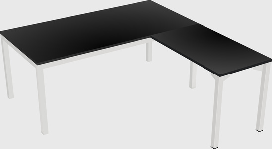 L-shaped desk