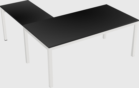 L-shaped desk