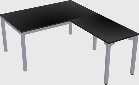 L-shaped desk