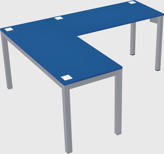 L-shaped desk