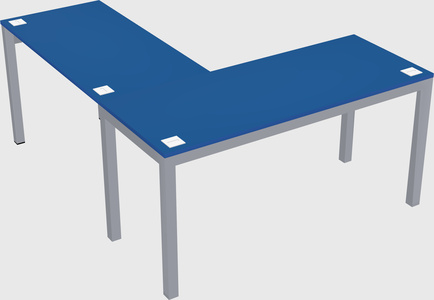 L-shaped desk