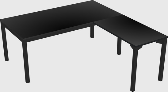L-shaped desk