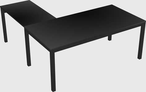L-shaped desk