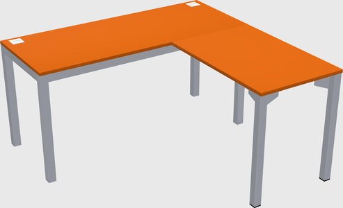 L-shaped desk