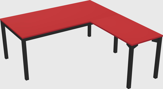 L-shaped desk