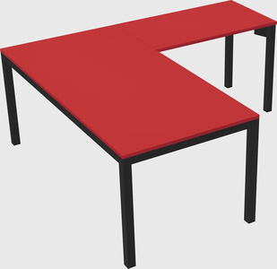 L-shaped desk