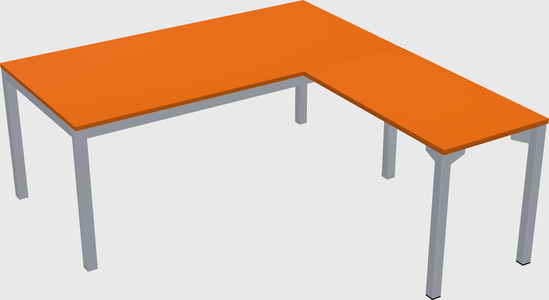 L-shaped desk