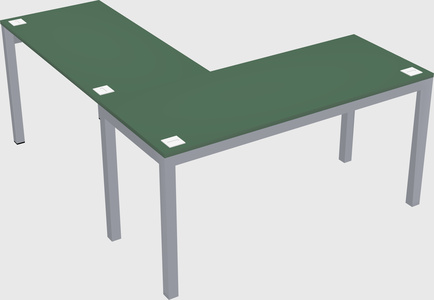 L-shaped desk