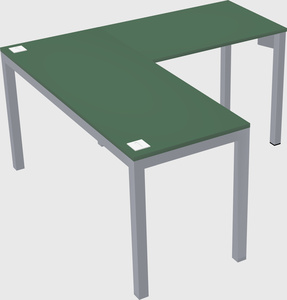 L-shaped desk