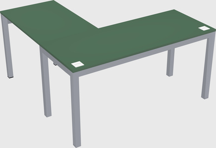L-shaped desk