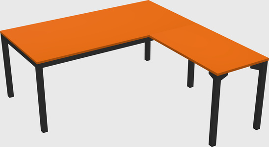 L-shaped desk
