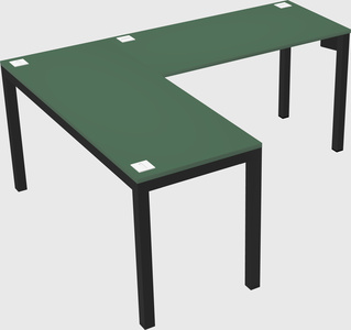L-shaped desk