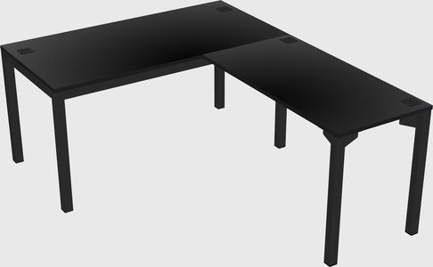 L-shaped desk