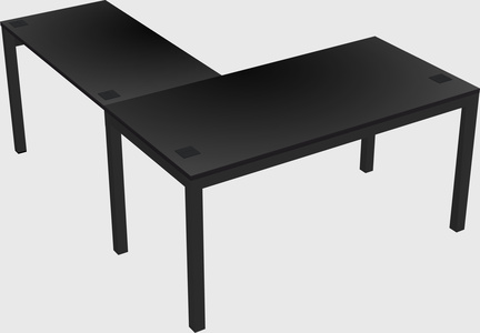 L-shaped desk
