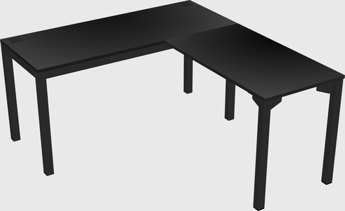 L-shaped desk