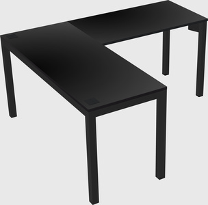 L-shaped desk