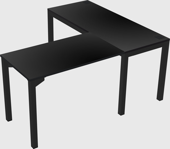 L-shaped desk