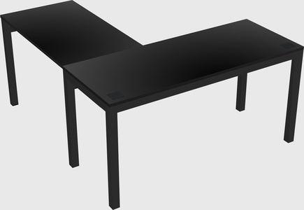 L-shaped desk