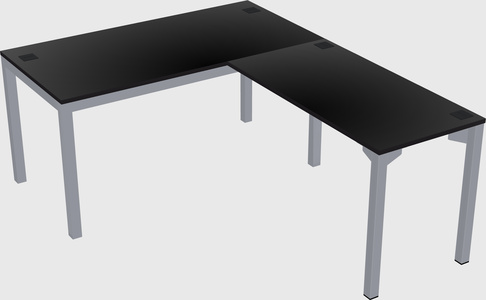 L-shaped desk