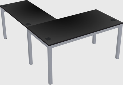 L-shaped desk